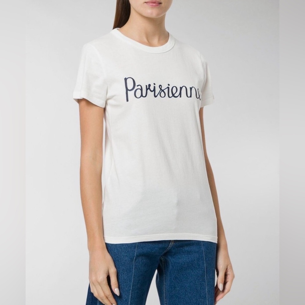 MAISON KITSUNE White Parisienne Tee